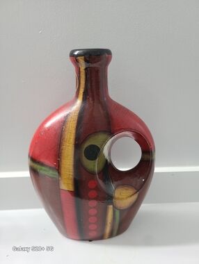 Vintage Vase Geometric Abstract Art Deco Vase - Modern